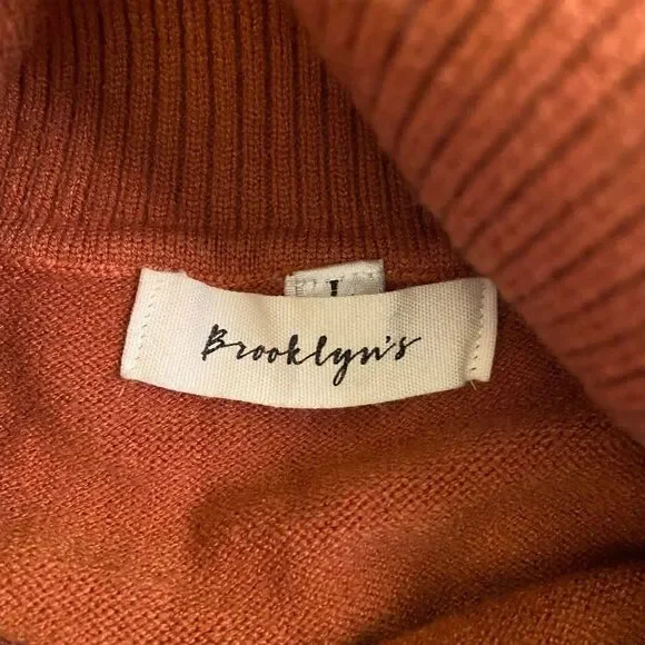 Brooklyns Brown & White Sweater Large - Picture 4 of 8